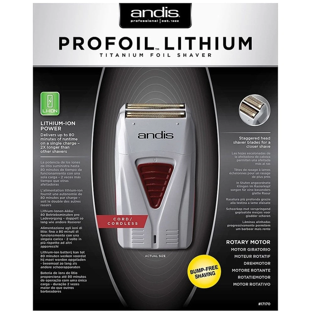 Andis Profoil Lithium Titanium Foil Shaver - Image 2