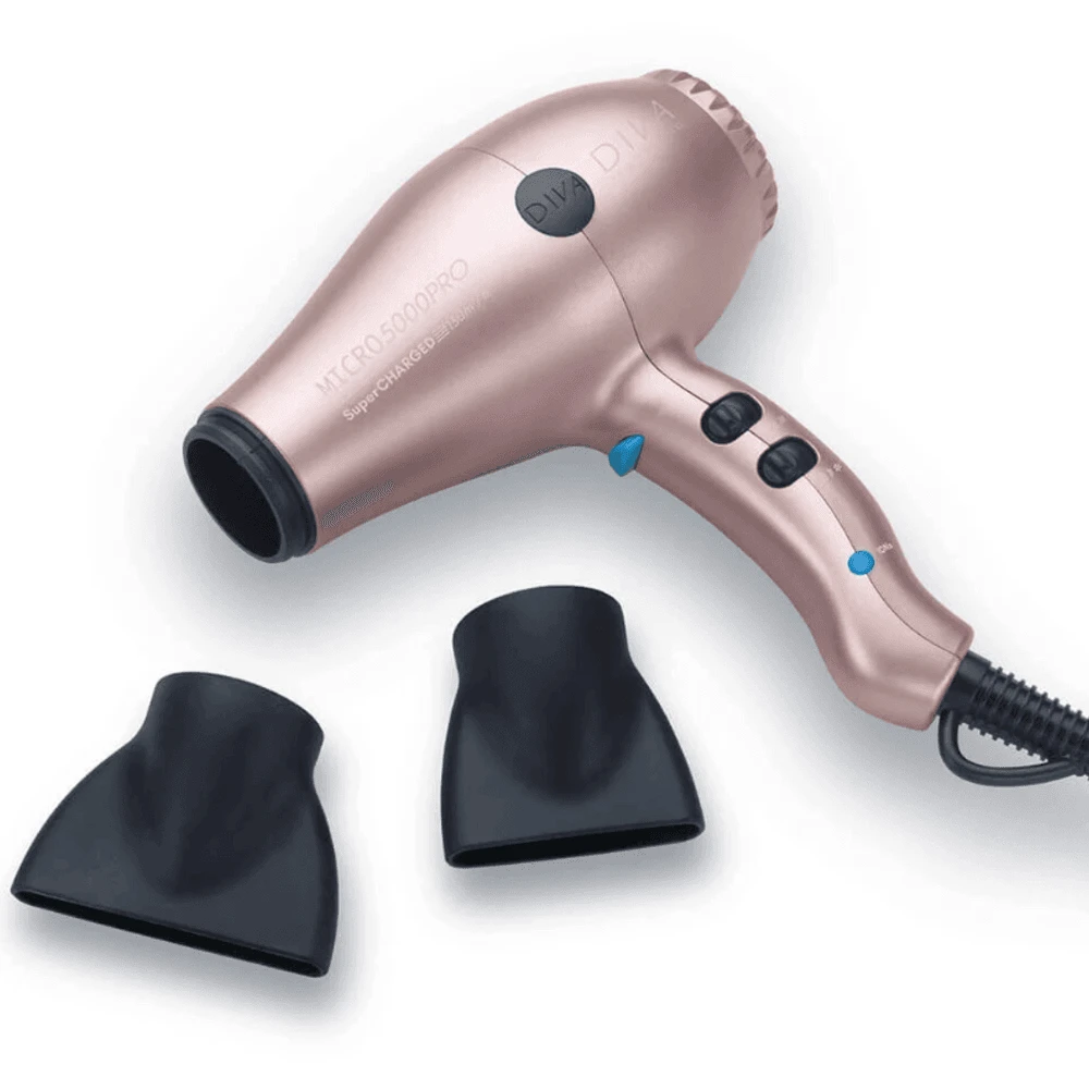 Diva Professional Styling Diva Pro Styling Micro 5000 Pro Mini Hair Dryer - Millennial Pink