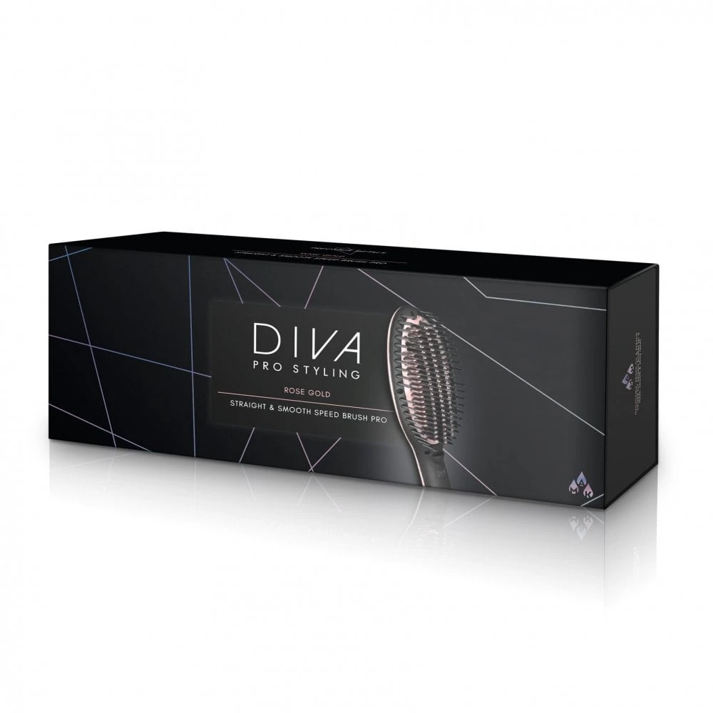 Diva Professional Styling Diva Pro Styling Precious Metals Straight & Smooth Hair Brush - Image 2