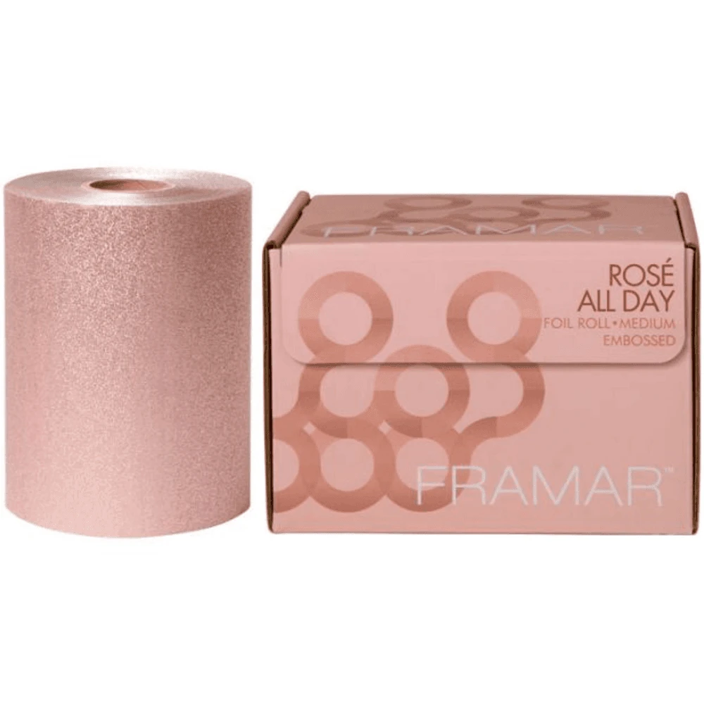 Framar All Day Embossed Hair Foil Roll - Rose Medium