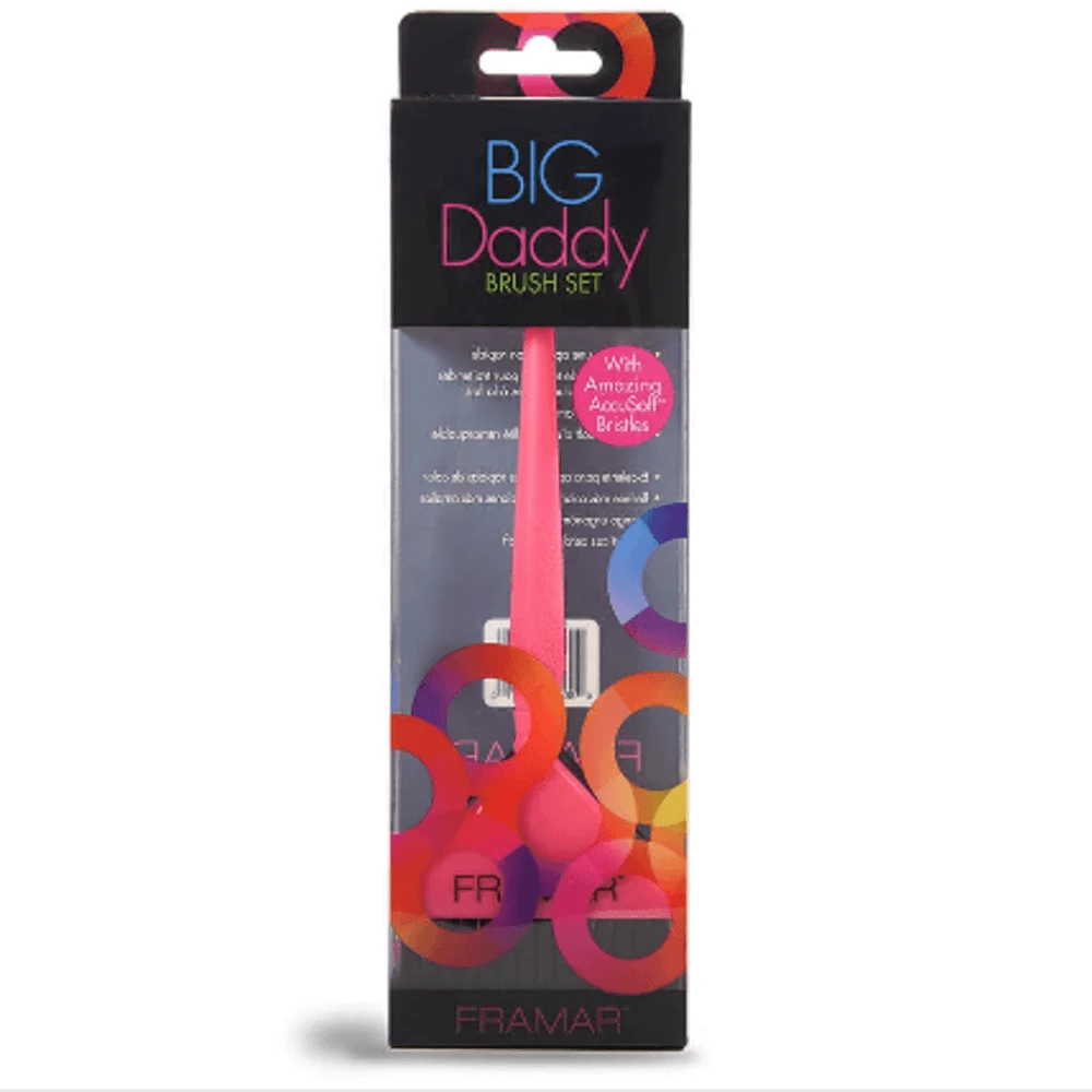 Framar Big Daddy Multi Color Brush Set - Pack Of 3