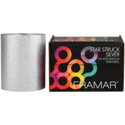 Framar Star Struck Embossed Hair Foil Roll - Medium Sliver