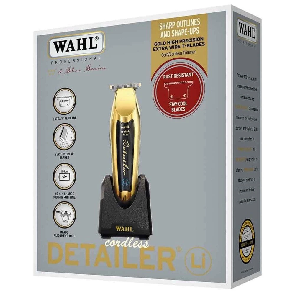 Wahl 5 Star Cordless Detailer Li Trimmer - Gold
