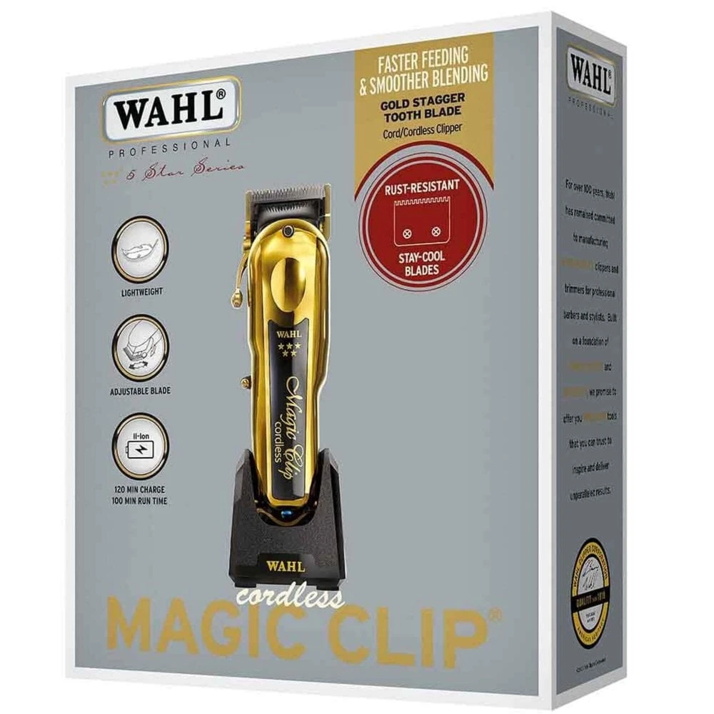 Wahl 5 Star Cordless Magic Clipper - Gold