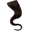 Wildest Dreams 100% Human Hair Clip-In Extensions Single Weft 24 Inch/32g - 1B Barely Black