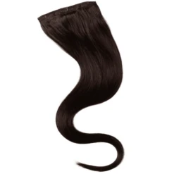 Wildest Dreams 100% Human Hair Clip-In Extensions Single Weft 24 Inch/32g - 1B Barely Black