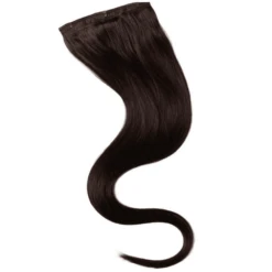 Wildest Dreams 100% Human Hair Clip-In Extensions Single Weft 24 Inch/32g - 2 Brownest Brown